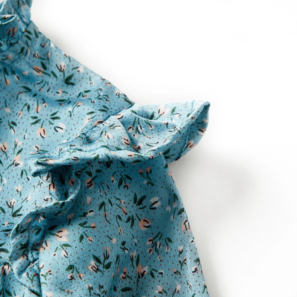 Rochie pentru copii cu mâneci lungi, albastru, 104