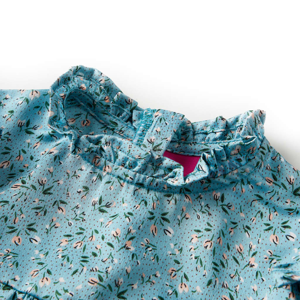 Rochie pentru copii cu mâneci lungi, albastru, 116
