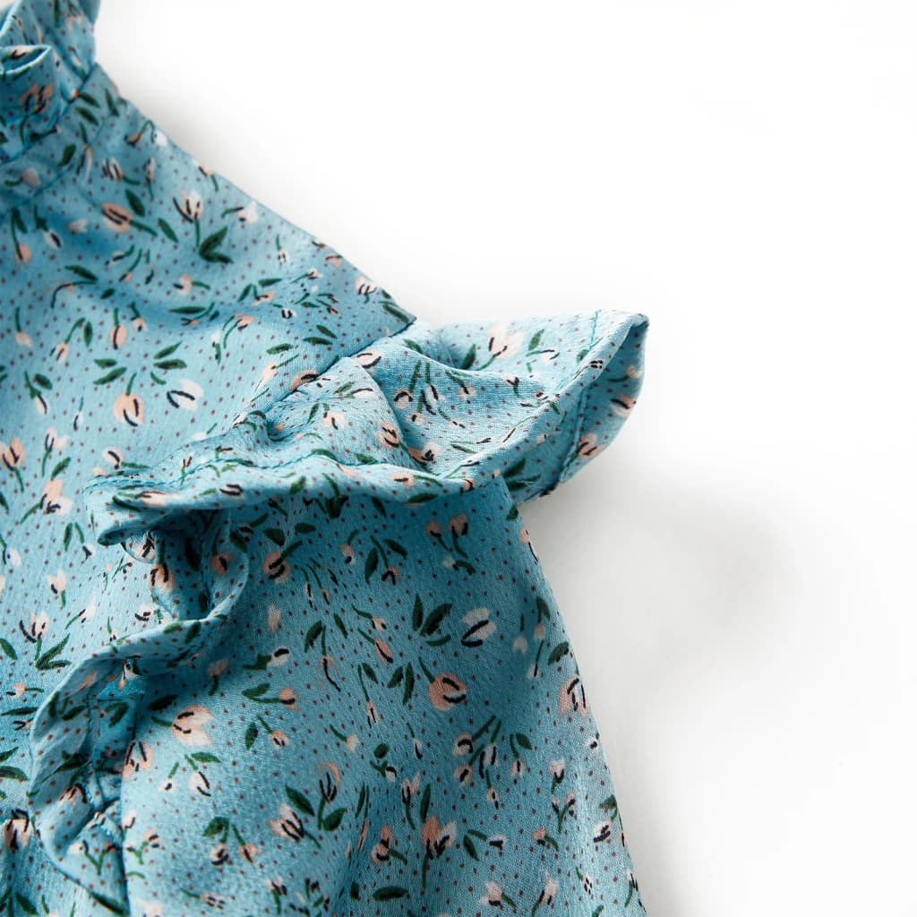 Rochie pentru copii cu mâneci lungi, albastru, 140
