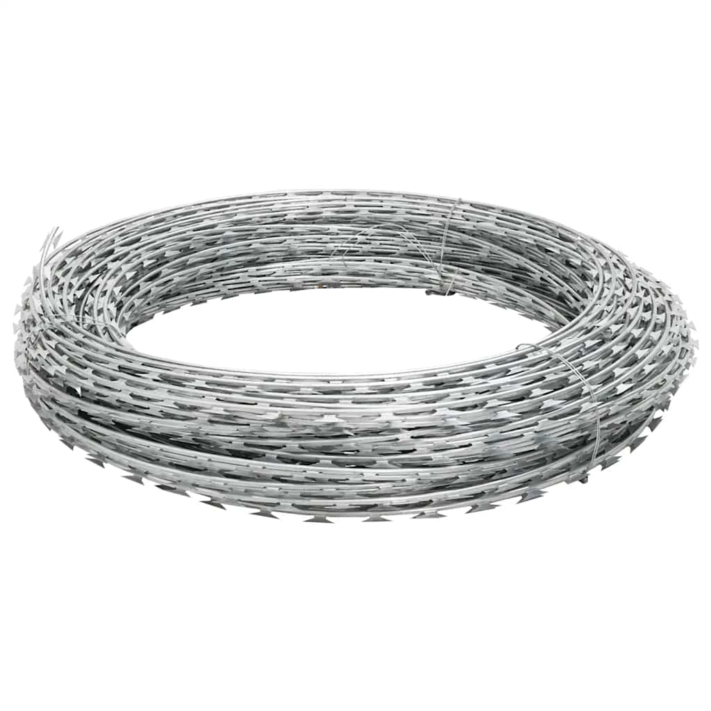 vidaXL Concertina Sârmă ghimpată NATO, oțel galvanizat, 300 m vidaXL Concertina Sârmă ghimpată NATO, oțel galvanizat, 300 m