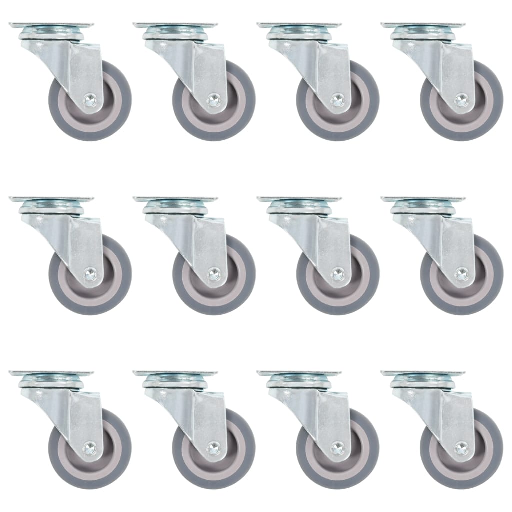vidaXL Roți pivotante, 12 buc., 50 mm vidaXL Roți pivotante, 12 buc., 50 mm