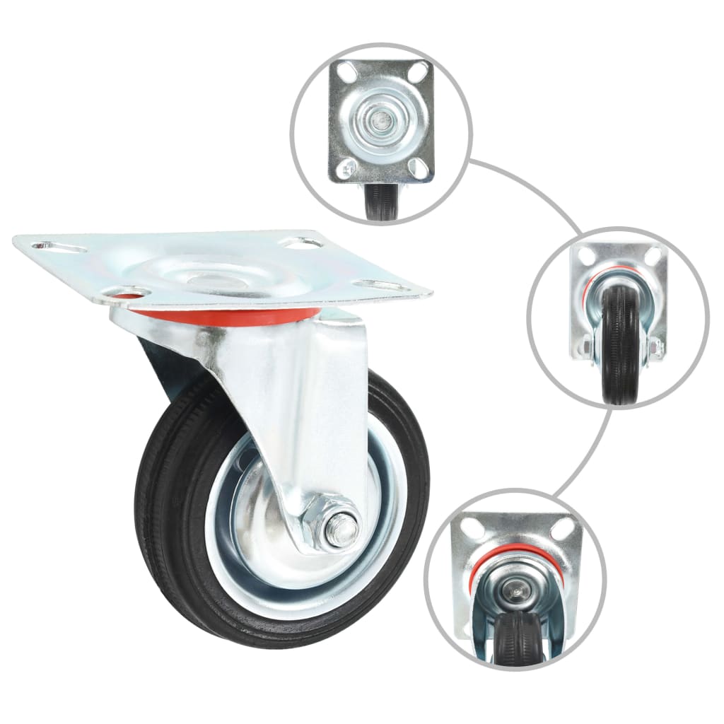 vidaXL Roți pivotante, 4 buc., 75 mm vidaXL Roți pivotante, 4 buc., 75 mm
