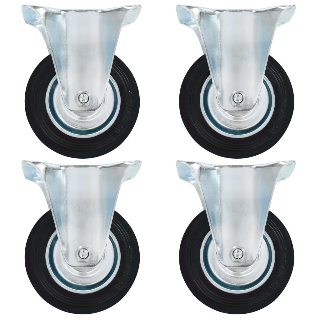 vidaXL Roți fixe, 4 buc., 100 mm vidaXL Roți fixe, 4 buc., 100 mm