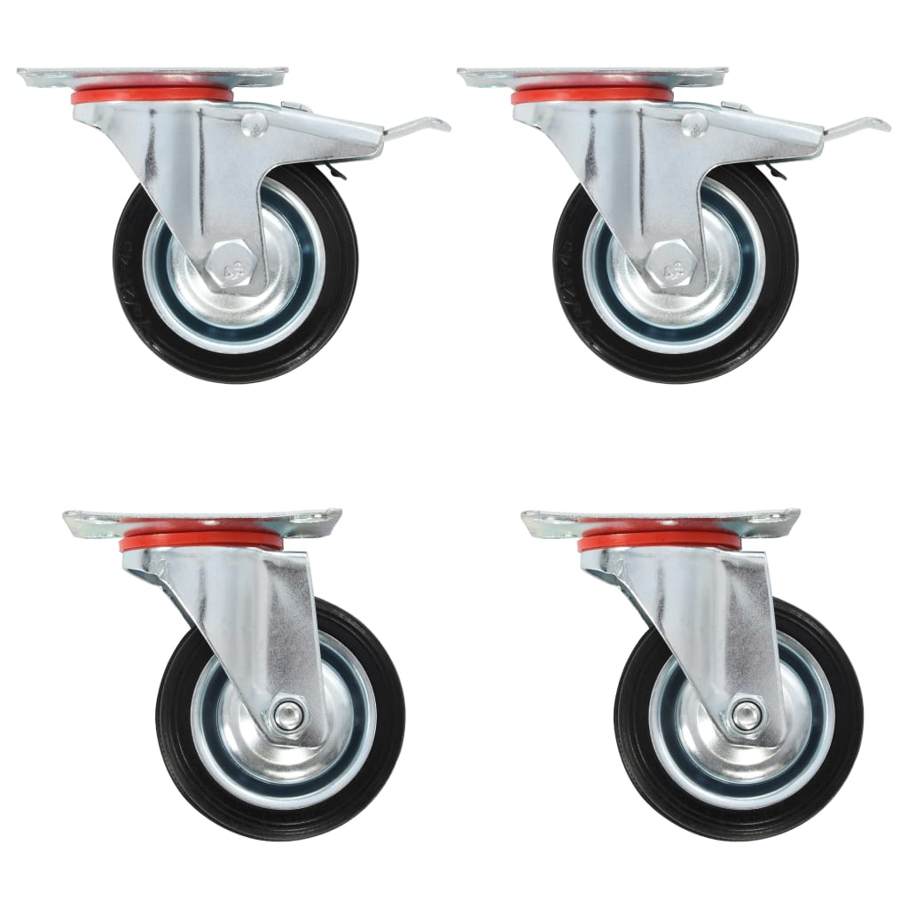 vidaXL Roți pivotante, 4 buc., 75 mm vidaXL Roți pivotante, 4 buc., 75 mm