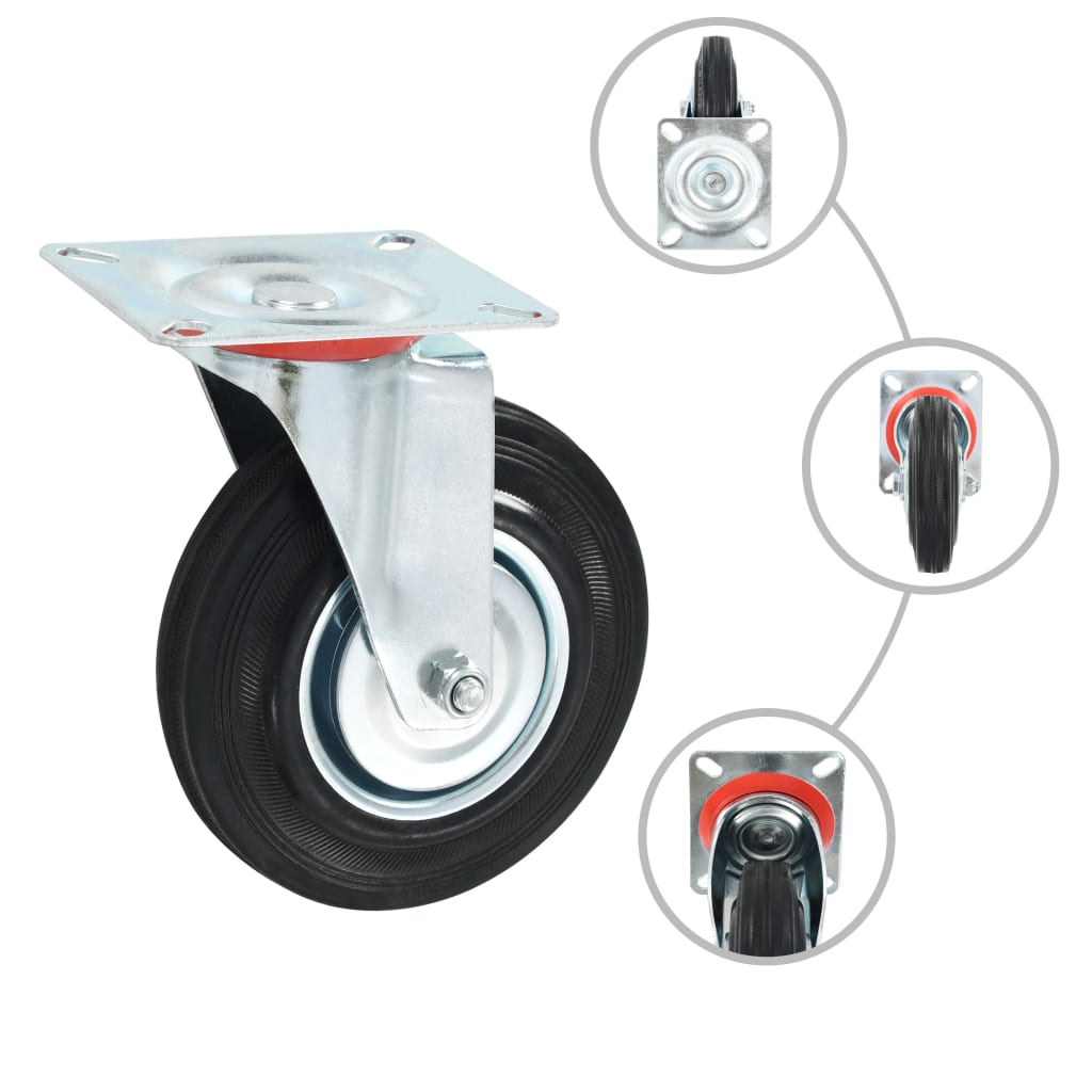 vidaXL Roți pivotante, 4 buc.,125 mm vidaXL Roți pivotante, 4 buc.,125 mm