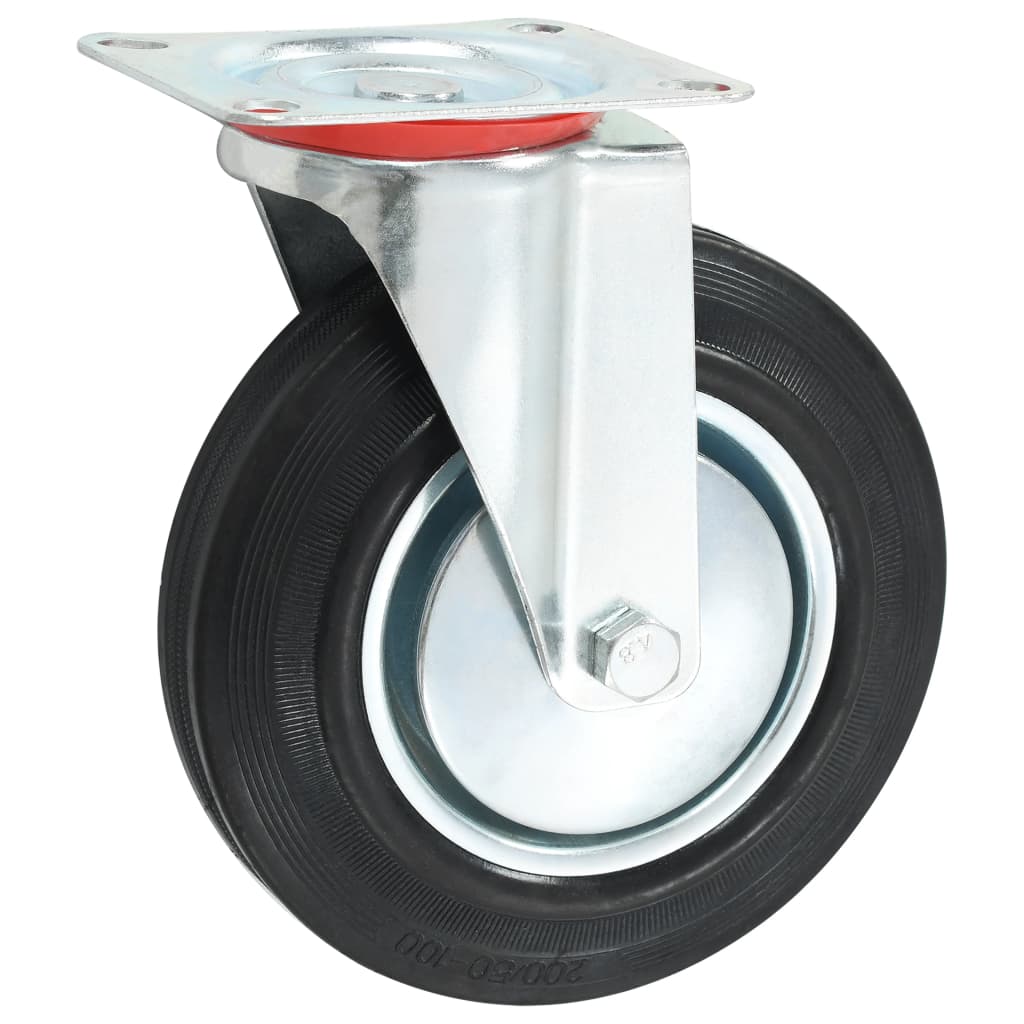 vidaXL Roți pivotante, 4 buc., 200 mm vidaXL Roți pivotante, 4 buc., 200 mm