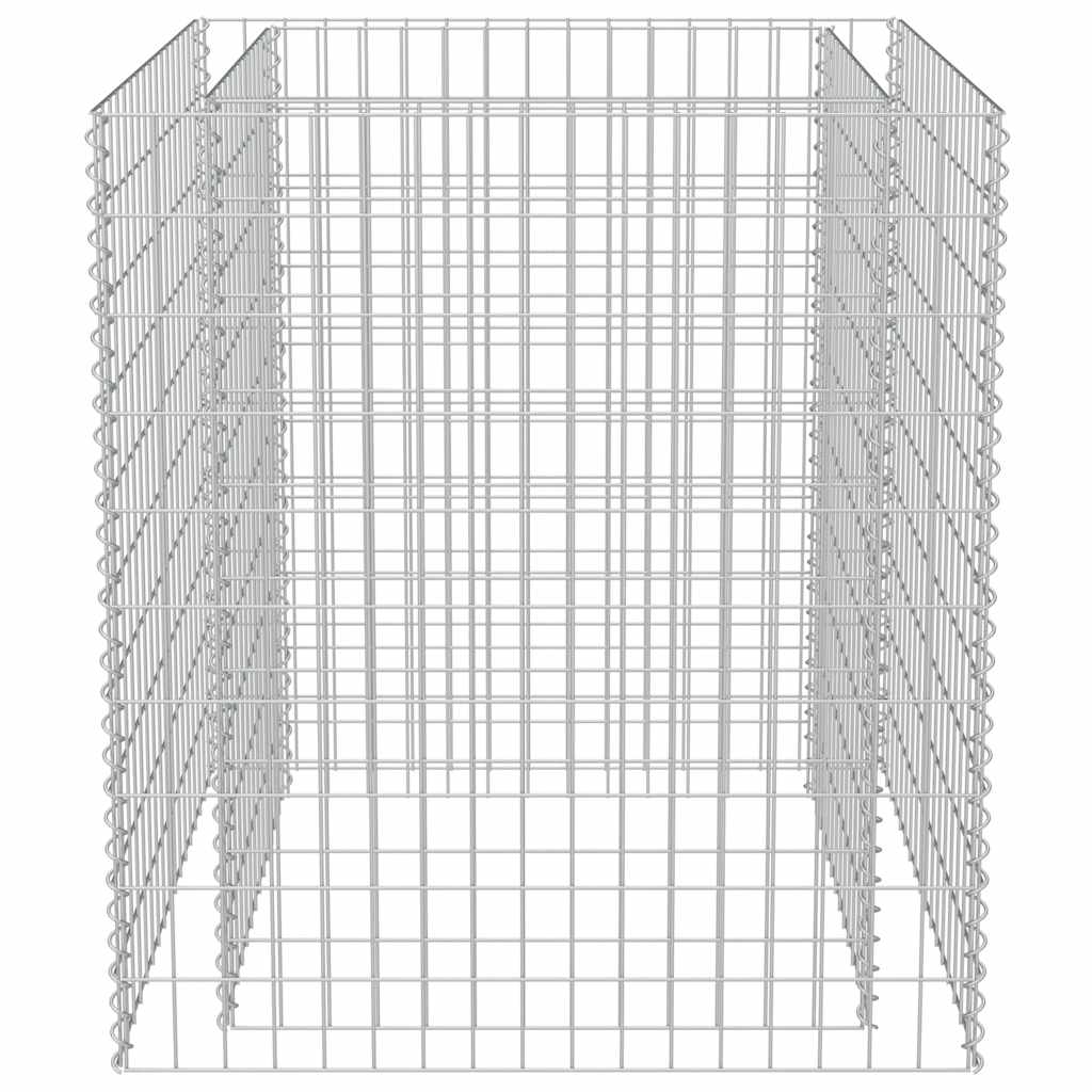 vidaXL Strat înălțat gabion, 90 x 90 x 100 cm, oțel galvanizat