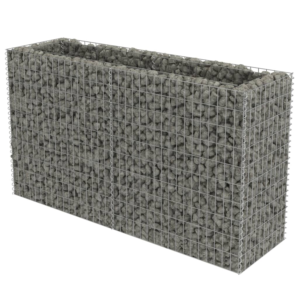 vidaXL Strat înălțat gabion, 180 x 50 x 100 cm, oțel galvanizat