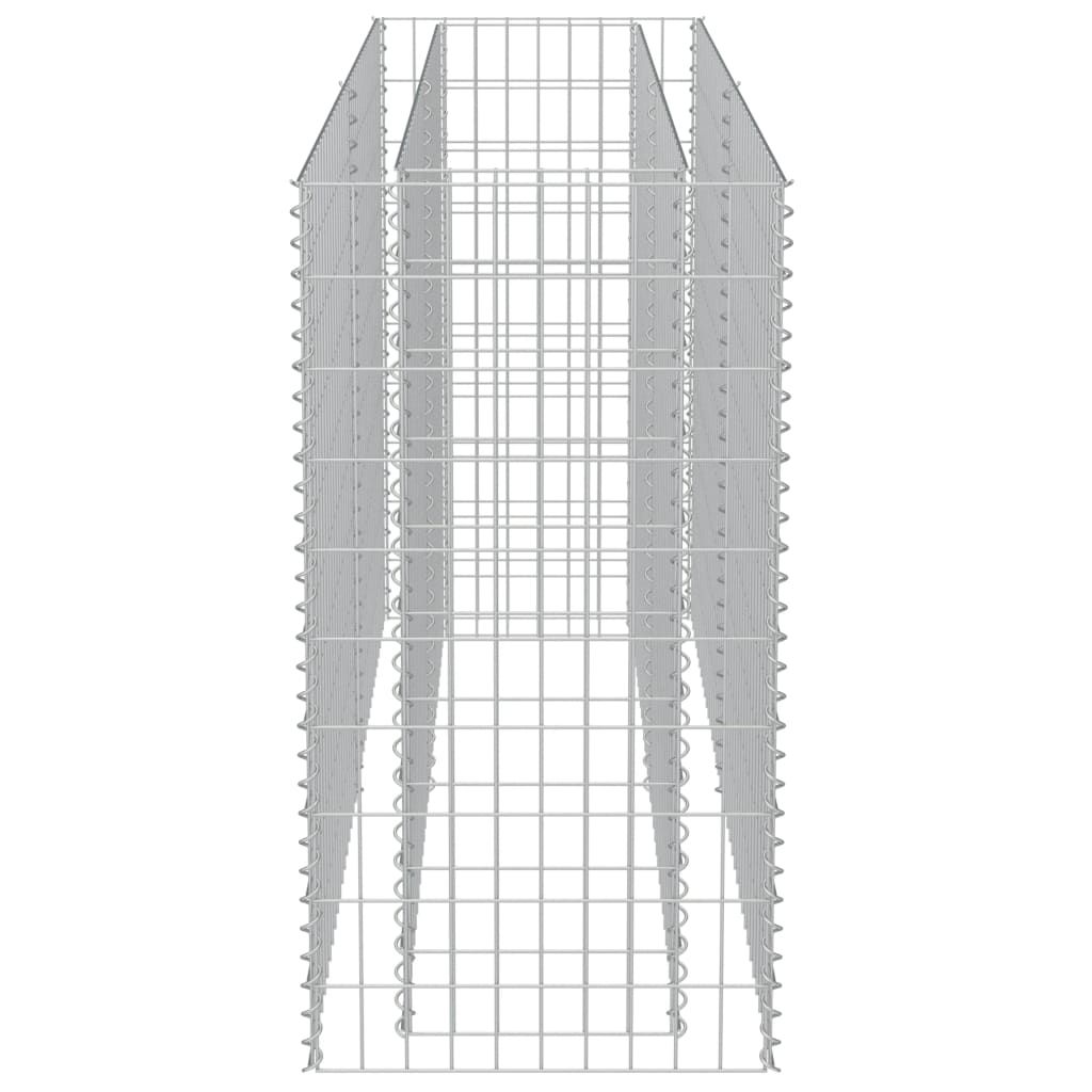 vidaXL Strat înălțat gabion, 180 x 50 x 100 cm, oțel galvanizat