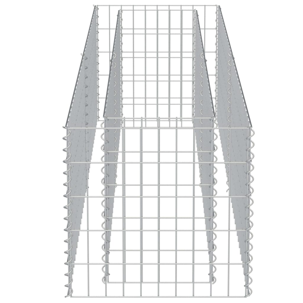 vidaXL Strat înălțat gabion, 180 x 50 x 50 cm, oțel galvanizat