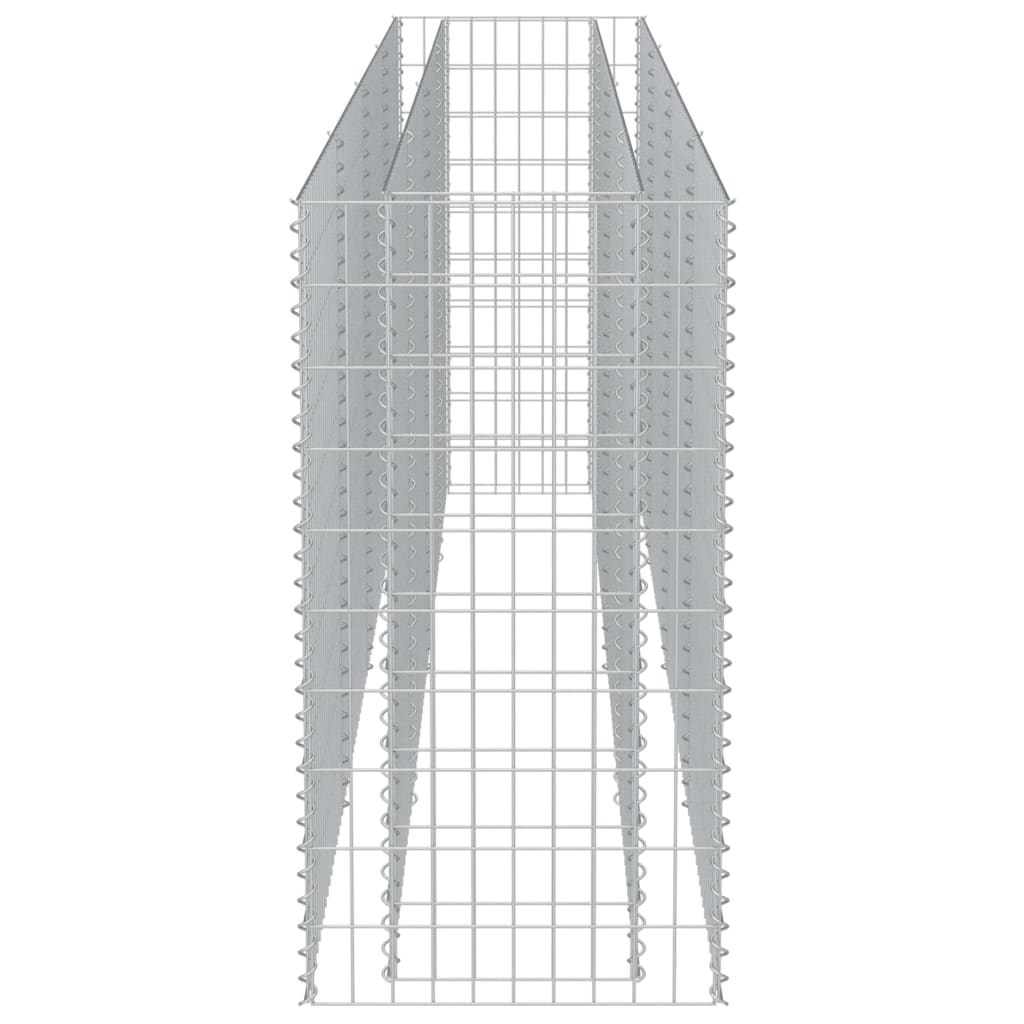 vidaXL Strat înălțat gabion, 360 x 50 x 100 cm, oțel galvanizat