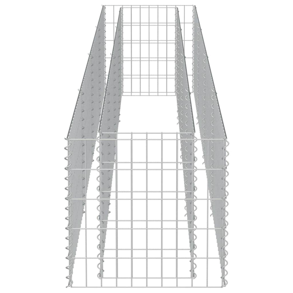 vidaXL Strat înălțat gabion, 360 x 50 x 50 cm, oțel galvanizat