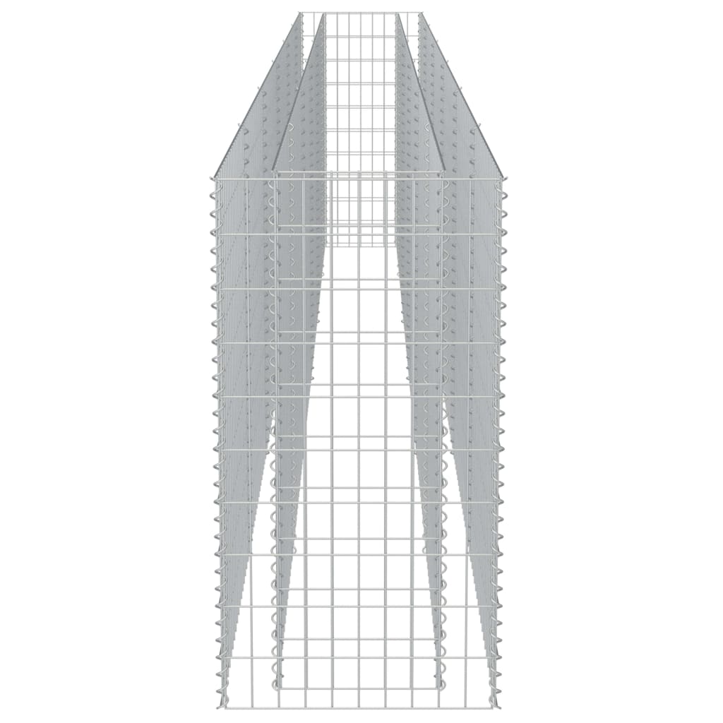 vidaXL Strat înălțat gabion, 540 x 50 x 100 cm, oțel galvanizat