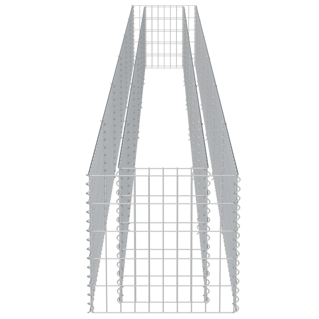 vidaXL Strat înălțat gabion, 540 x 50 x 50 cm, oțel galvanizat