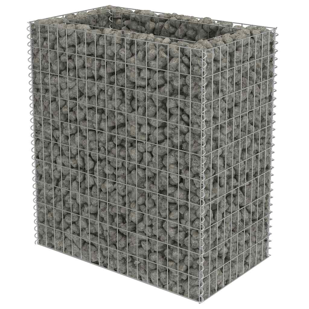 vidaXL Strat înălțat gabion, 90x50x100 cm, oțel galvanizat