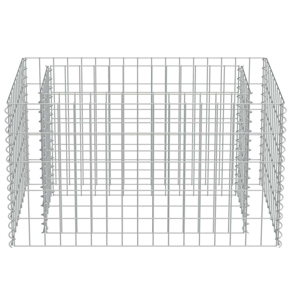 vidaXL Strat înălțat gabion, 90 x 50 x 50 cm, oțel galvanizat