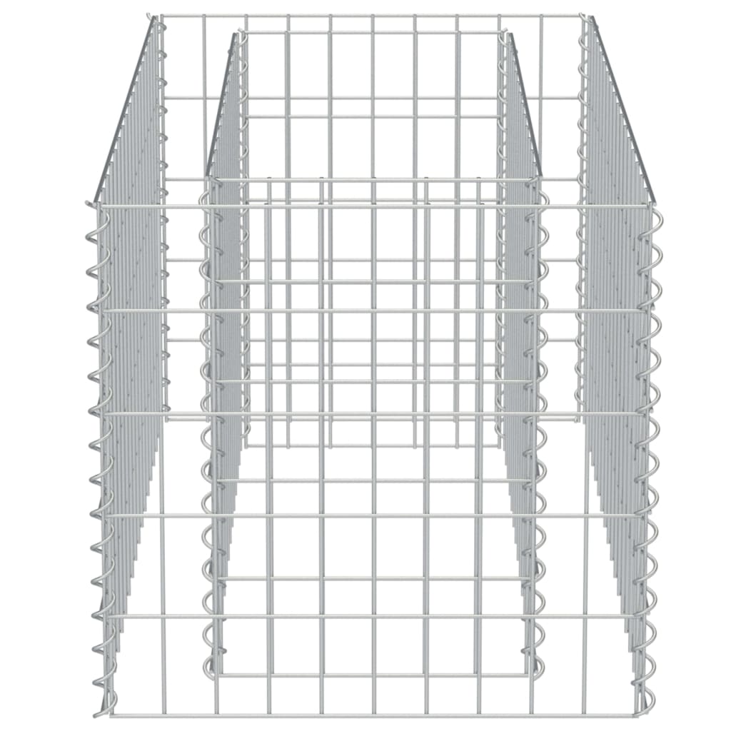 vidaXL Strat înălțat gabion, 90 x 50 x 50 cm, oțel galvanizat