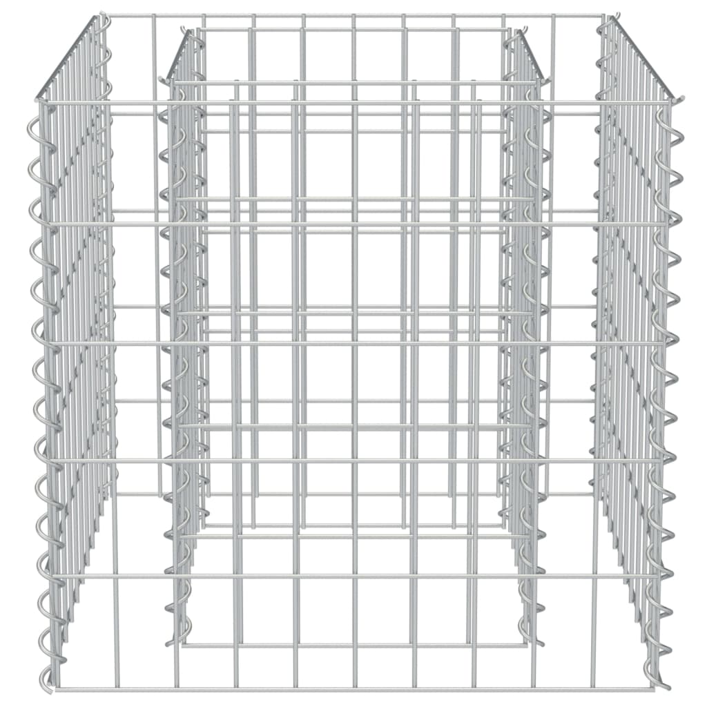 vidaXL Strat înălțat gabion, 50 x 50 x 50 cm, oțel galvanizat