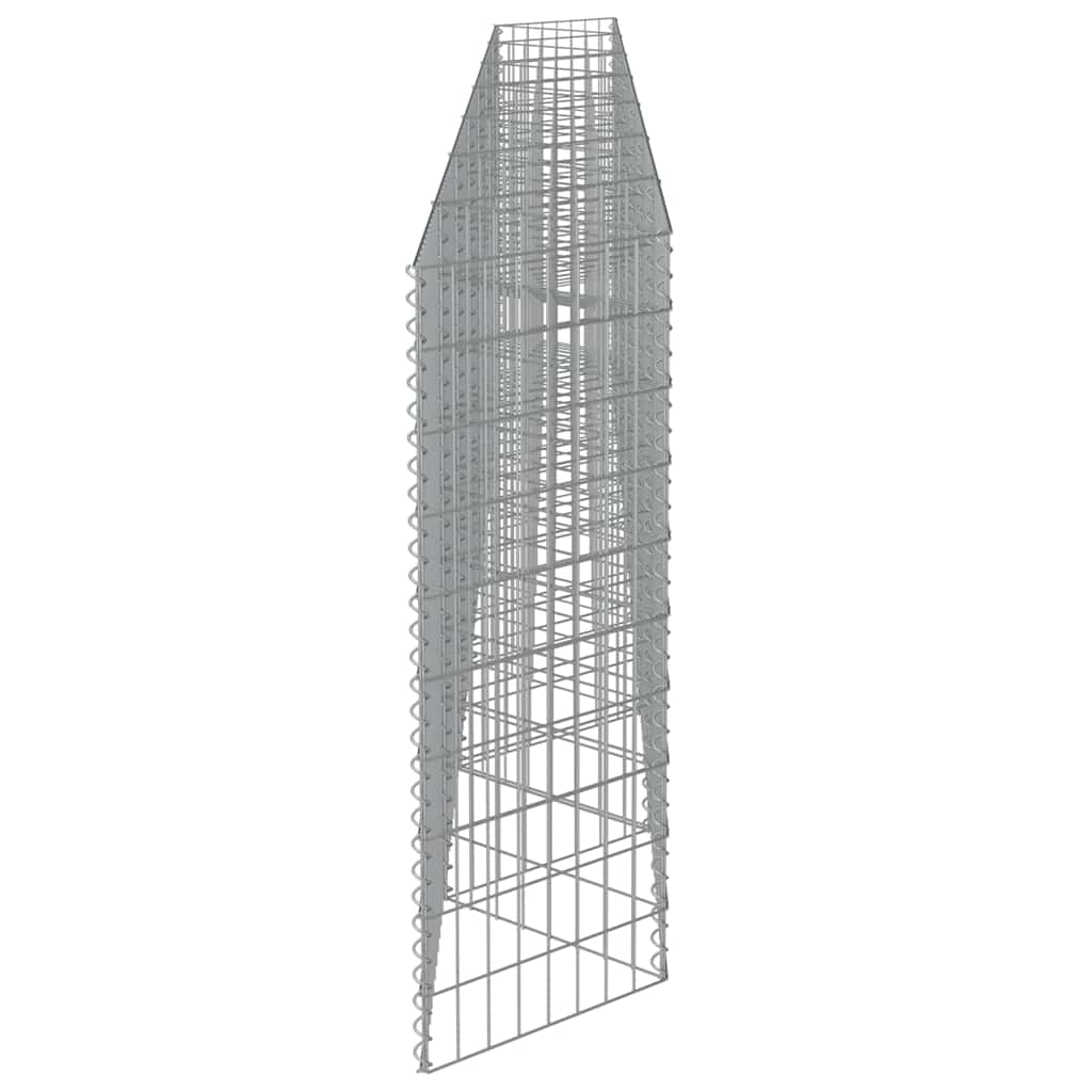 vidaXL Perete gabion, oțel galvanizat, 450 x 30 x 100 cm