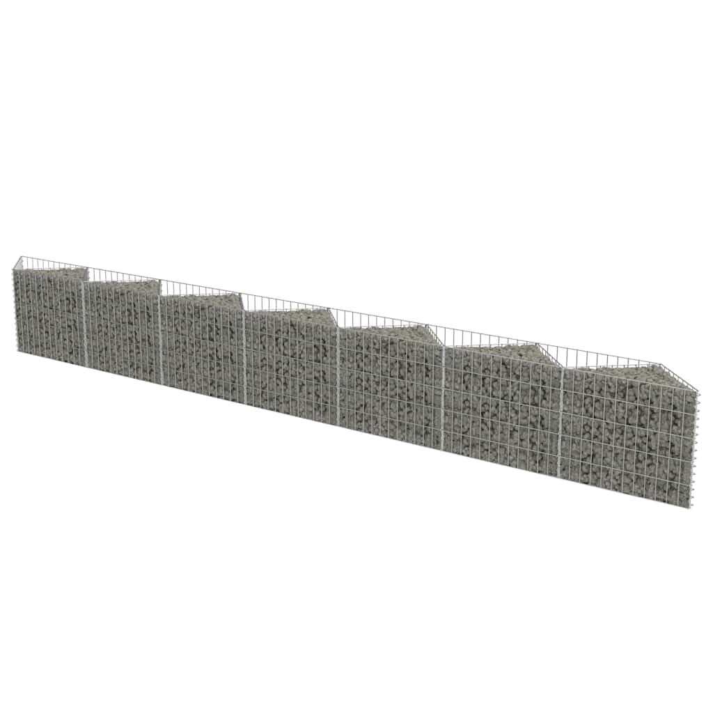 vidaXL Gabion perete, oțel galvanizat, 450 x 30 x 50 cm vidaXL Gabion perete, oțel galvanizat, 450 x 30 x 50 cm