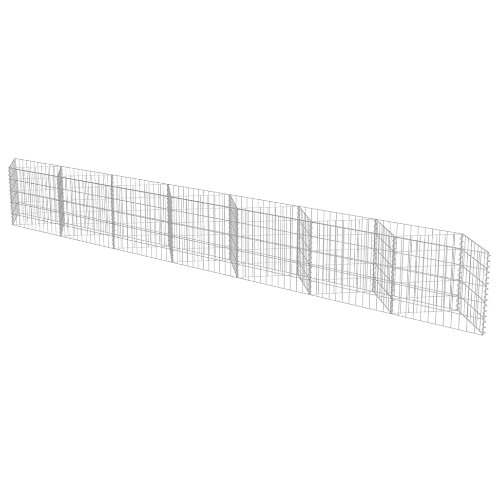 vidaXL Gabion perete, oțel galvanizat, 450 x 30 x 50 cm vidaXL Gabion perete, oțel galvanizat, 450 x 30 x 50 cm