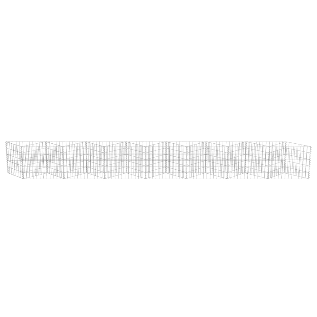 vidaXL Gabion perete, oțel galvanizat, 450 x 30 x 50 cm vidaXL Gabion perete, oțel galvanizat, 450 x 30 x 50 cm