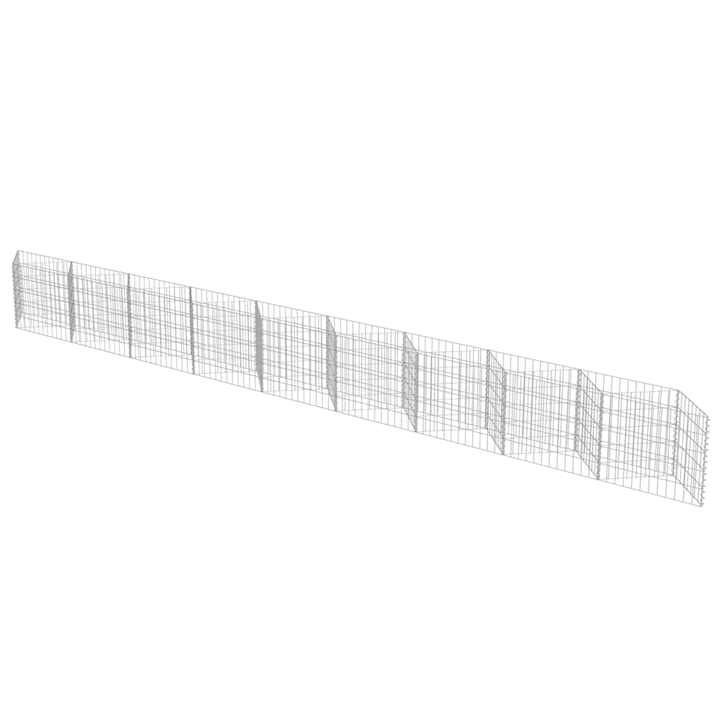 vidaXL Perete gabion, 630 x 30 x 50 cm, oțel galvanizat