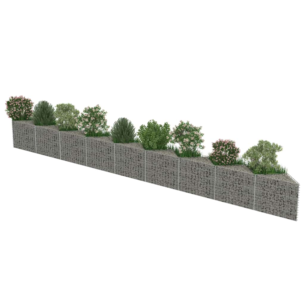 vidaXL Perete gabion, 630 x 30 x 50 cm, oțel galvanizat