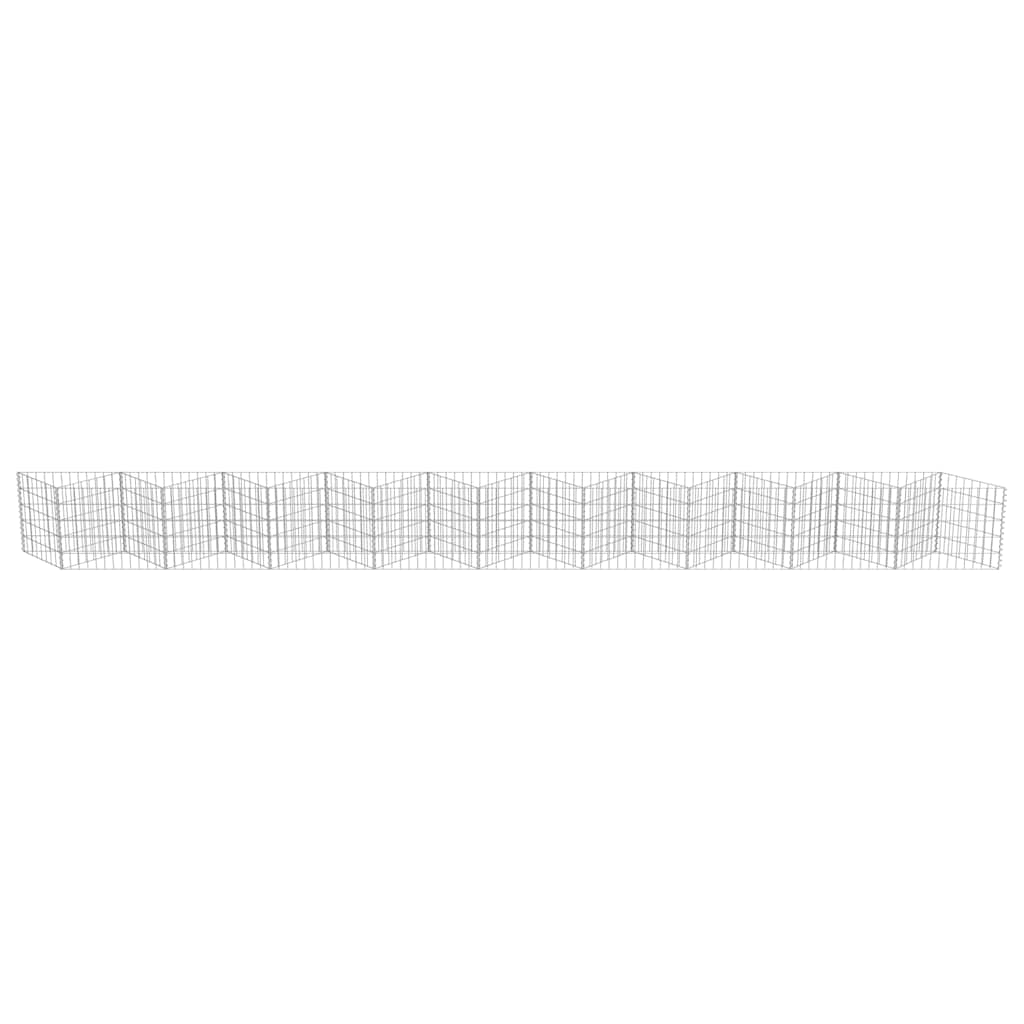 vidaXL Perete gabion, 630 x 30 x 50 cm, oțel galvanizat