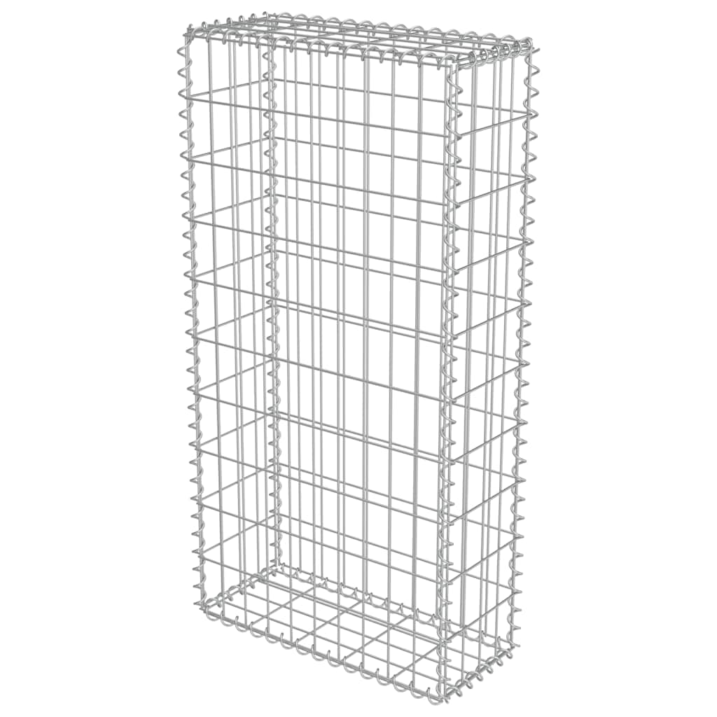 vidaXL Perete gabion cu capace, 50 x 20 x 100 cm, oțel galvanizat vidaXL Perete gabion cu capace, 50 x 20 x 100 cm, oțel galvanizat