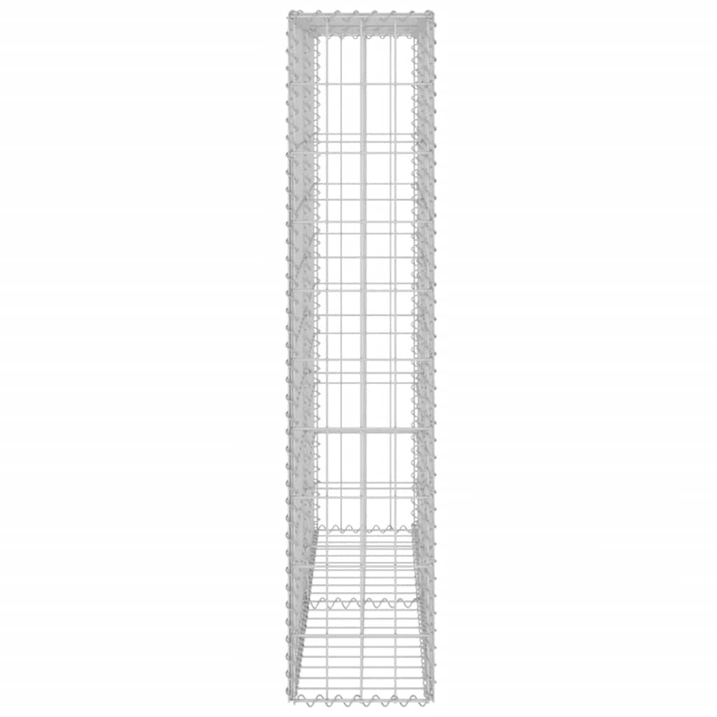 vidaXL Perete gabion cu capace, 80 x 20 x 100 cm, oțel galvanizat vidaXL Perete gabion cu capace, 80 x 20 x 100 cm, oțel galvanizat