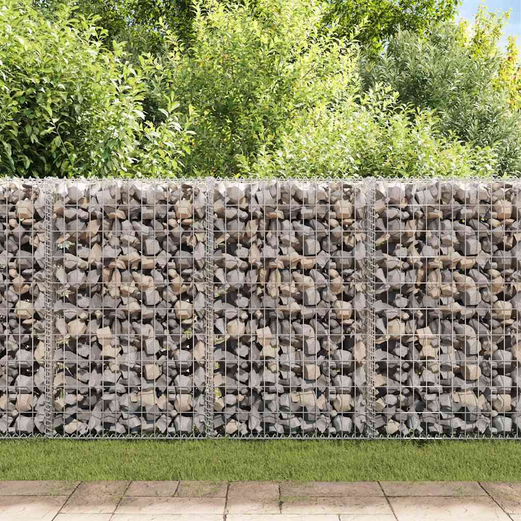 vidaXL Perete gabion cu capace, oțel galvanizat, 100 x 20 x 100 cm vidaXL Perete gabion cu capace, oțel galvanizat, 100 x 20 x 100 cm