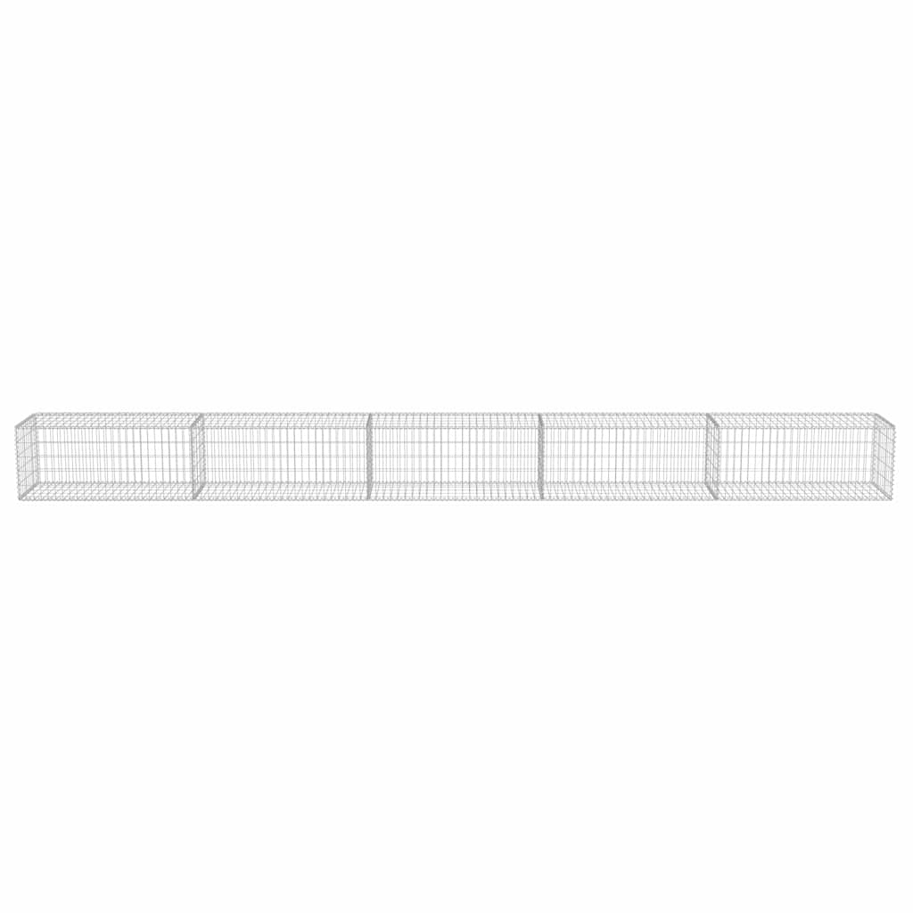 vidaXL Gabion perete cu capace, 600 x 50 x 50 cm, oțel galvanizat vidaXL Gabion perete cu capace, 600 x 50 x 50 cm, oțel galvanizat