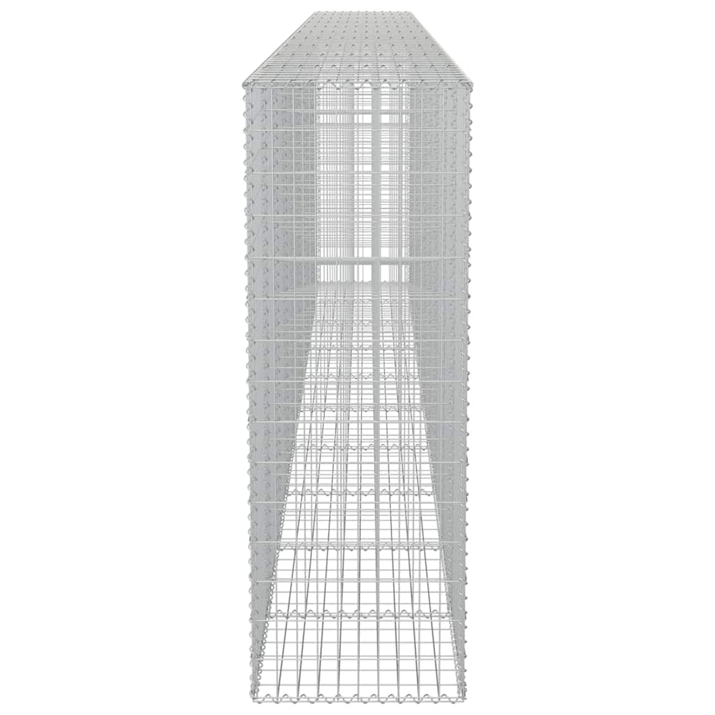 vidaXL Perete gabion cu capace, 600 x 50 x 150 cm, oțel galvanizat vidaXL Perete gabion cu capace, 600 x 50 x 150 cm, oțel galvanizat