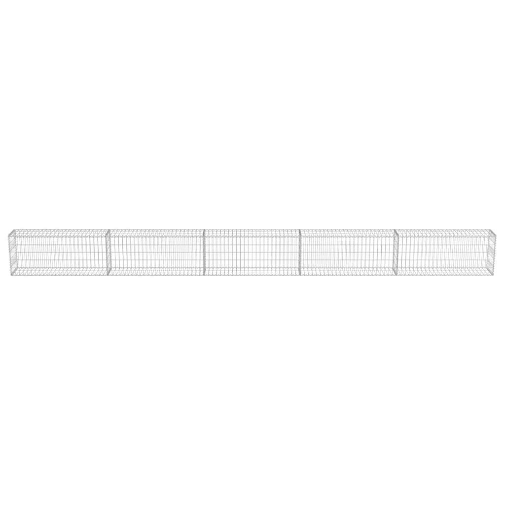 vidaXL Gabion perete cu capace, 600 x 30 x 50 cm, oțel galvanizat vidaXL Gabion perete cu capace, 600 x 30 x 50 cm, oțel galvanizat