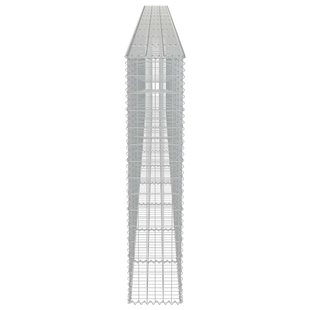 vidaXL Perete gabion cu capace, 600 x 30 x 150 cm, oțel galvanizat vidaXL Perete gabion cu capace, 600 x 30 x 150 cm, oțel galvanizat