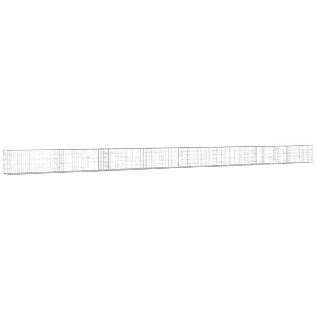 vidaXL Perete gabion cu capace, 900 x 50 x 50 cm, oțel galvanizat vidaXL Perete gabion cu capace, 900 x 50 x 50 cm, oțel galvanizat