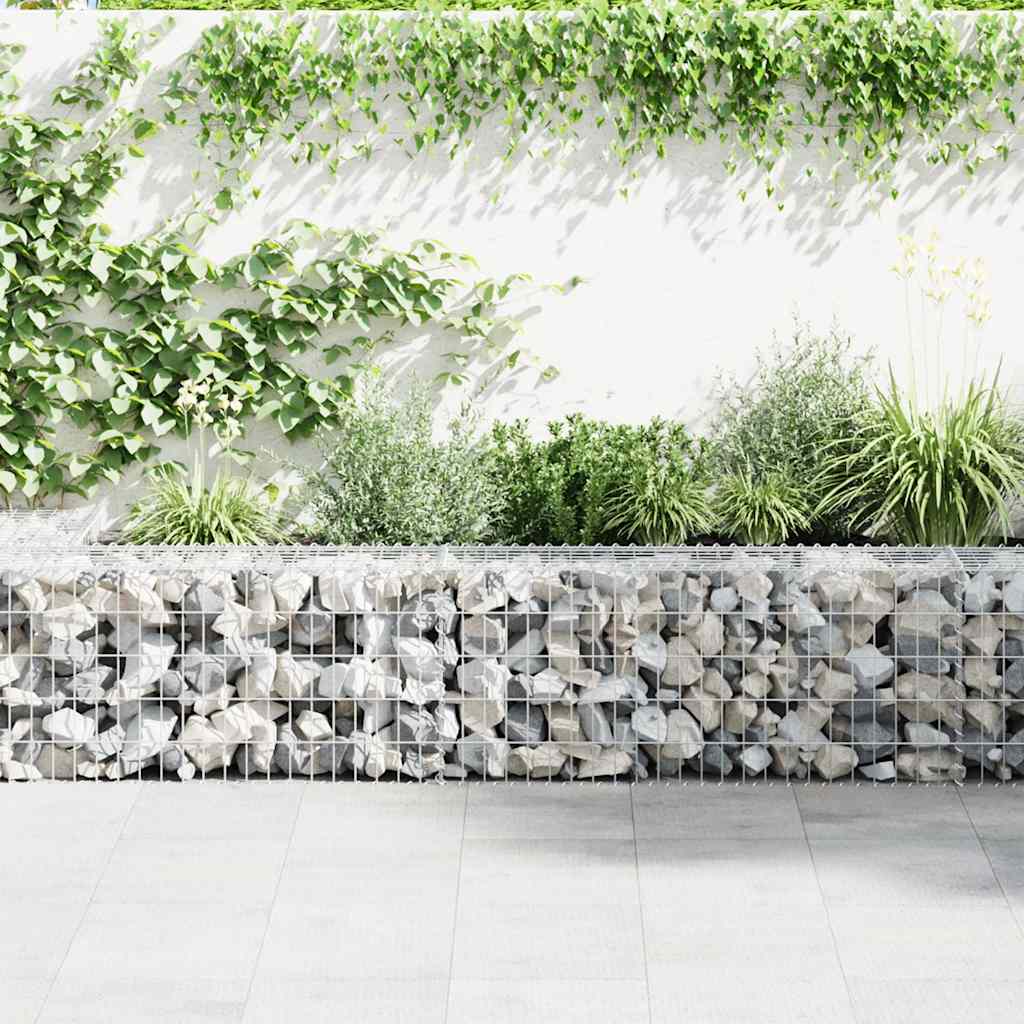vidaXL Perete gabion cu capace, 900 x 50 x 50 cm, oțel galvanizat vidaXL Perete gabion cu capace, 900 x 50 x 50 cm, oțel galvanizat