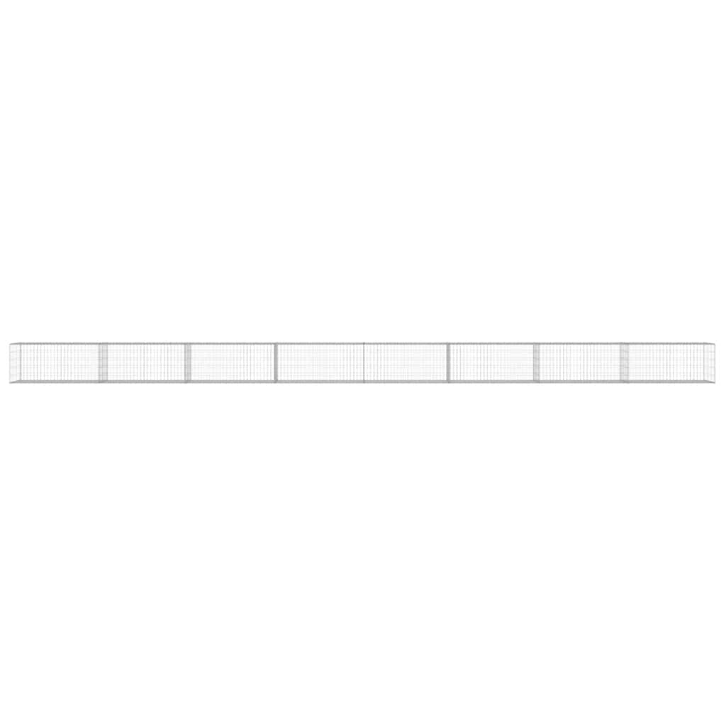 vidaXL Perete gabion cu capace, 900 x 50 x 50 cm, oțel galvanizat vidaXL Perete gabion cu capace, 900 x 50 x 50 cm, oțel galvanizat