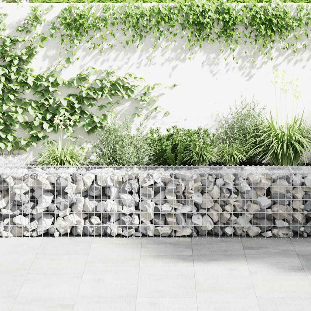 vidaXL Perete gabion cu capace, 300 x 50 x 50 cm, oțel galvanizat vidaXL Perete gabion cu capace, 300 x 50 x 50 cm, oțel galvanizat