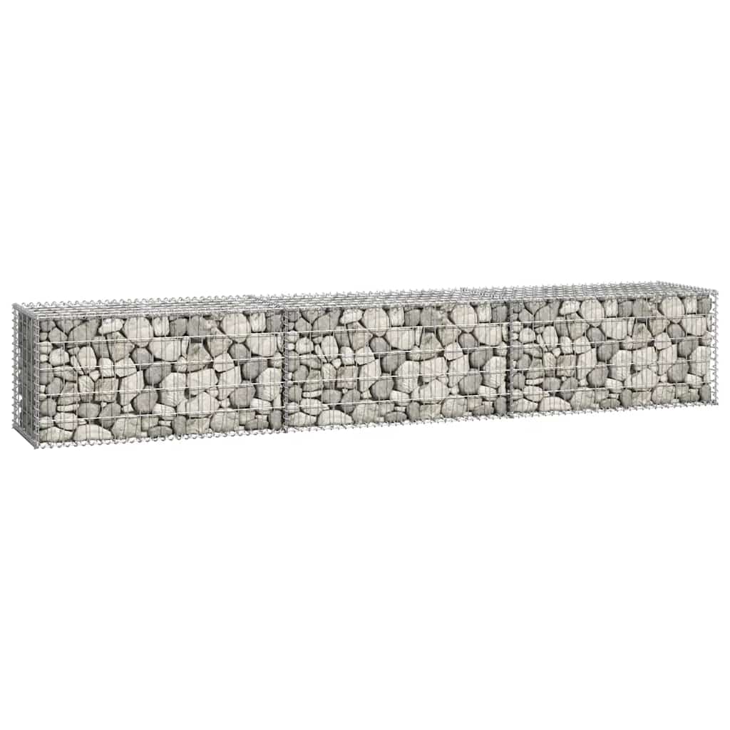vidaXL Perete gabion cu capace, 300 x 50 x 50 cm, oțel galvanizat vidaXL Perete gabion cu capace, 300 x 50 x 50 cm, oțel galvanizat