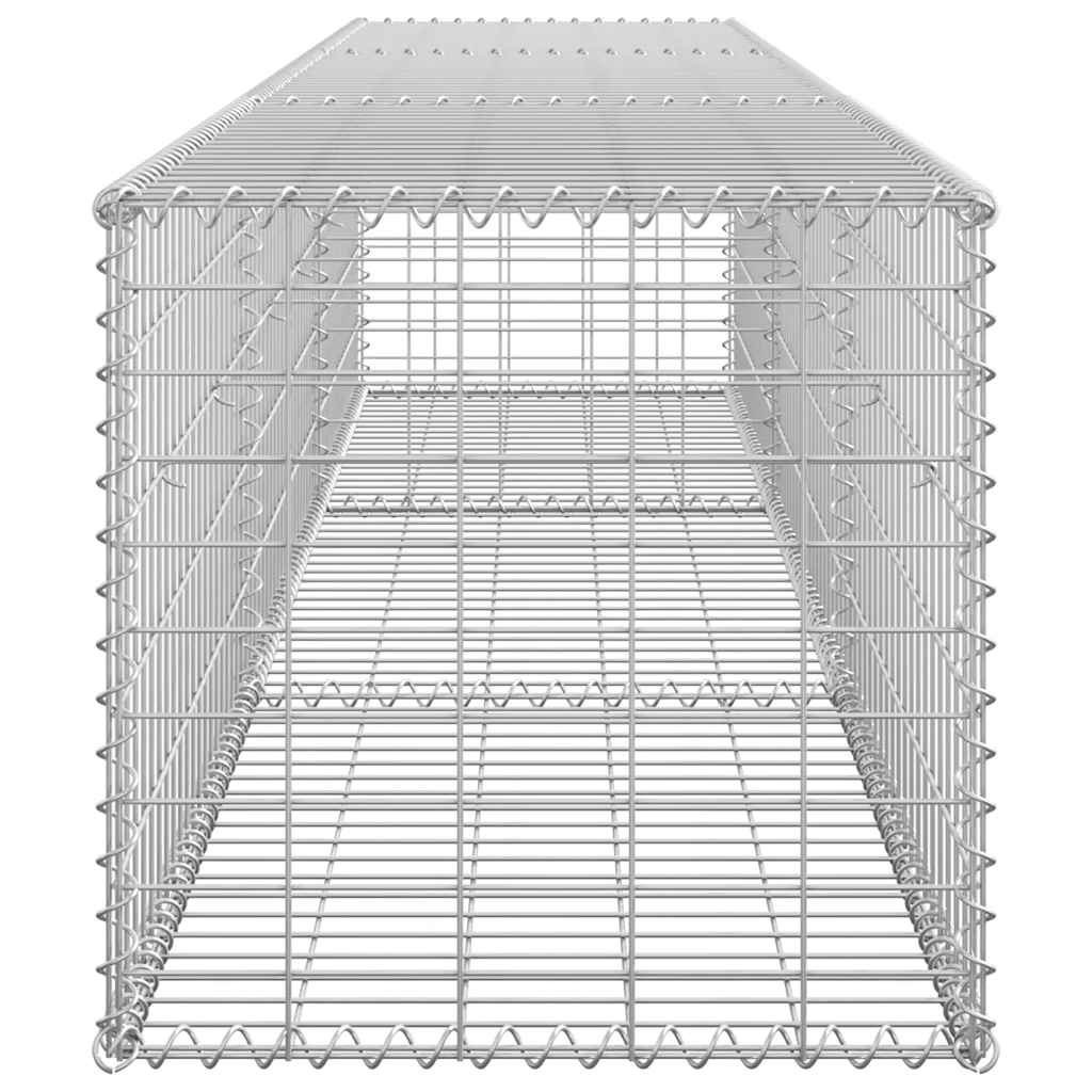 vidaXL Perete gabion cu capace, 300 x 50 x 50 cm, oțel galvanizat vidaXL Perete gabion cu capace, 300 x 50 x 50 cm, oțel galvanizat