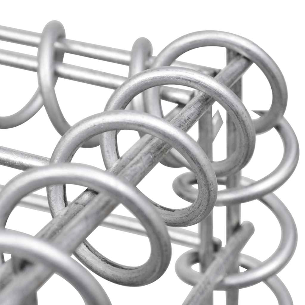 vidaXL Perete gabion cu capace, 300 x 50 x 50 cm, oțel galvanizat vidaXL Perete gabion cu capace, 300 x 50 x 50 cm, oțel galvanizat