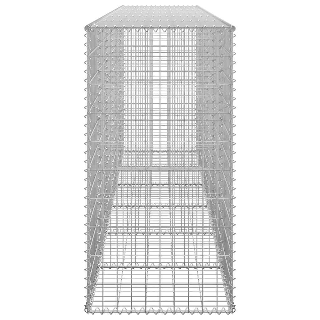 vidaXL Perete gabion cu capace, 300x50x100 cm, oțel galvanizat vidaXL Perete gabion cu capace, 300x50x100 cm, oțel galvanizat