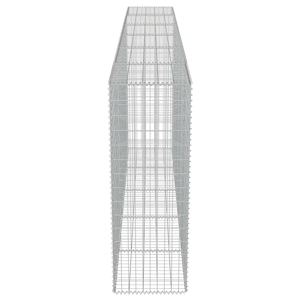 vidaXL Perete gabion cu capace, 300 x 50 x 150 cm, oțel galvanizat vidaXL Perete gabion cu capace, 300 x 50 x 150 cm, oțel galvanizat