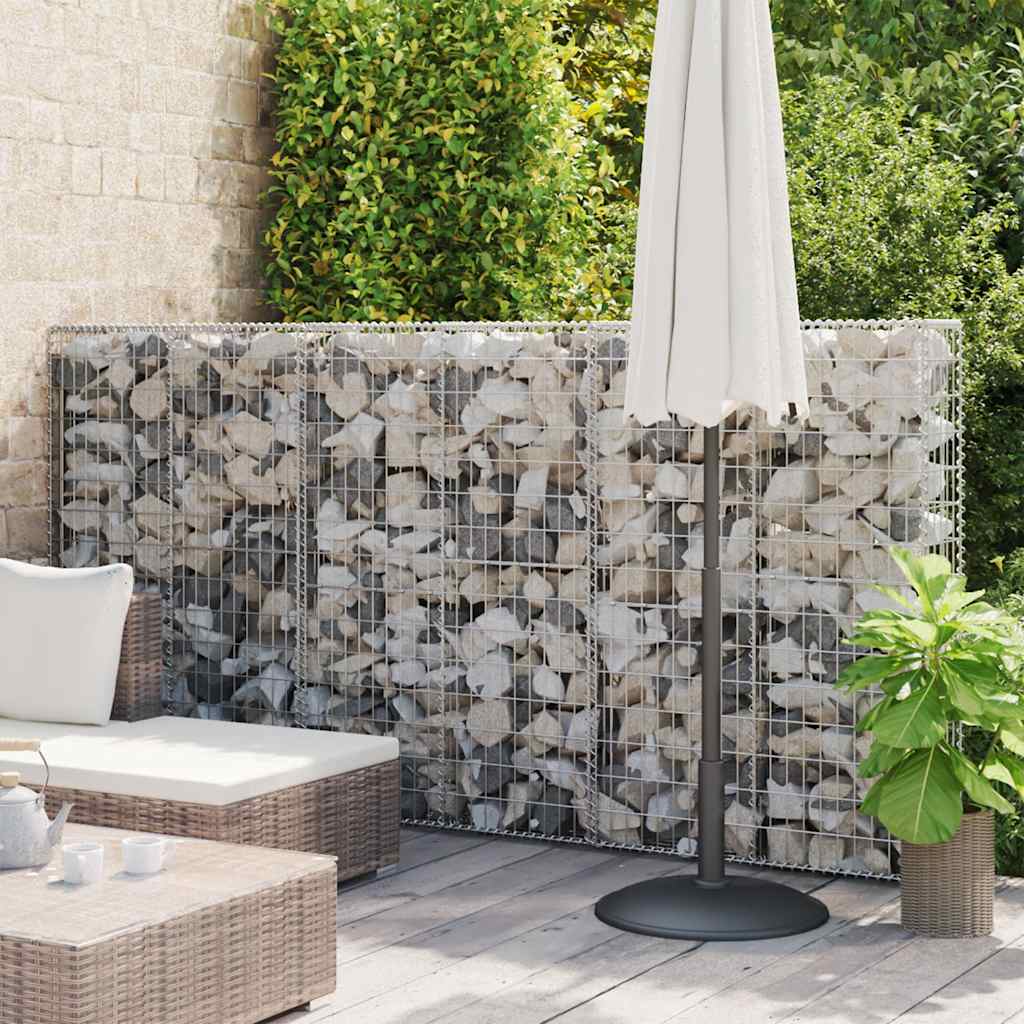 vidaXL Perete gabion cu capace, 300 x 50 x 150 cm, oțel galvanizat vidaXL Perete gabion cu capace, 300 x 50 x 150 cm, oțel galvanizat