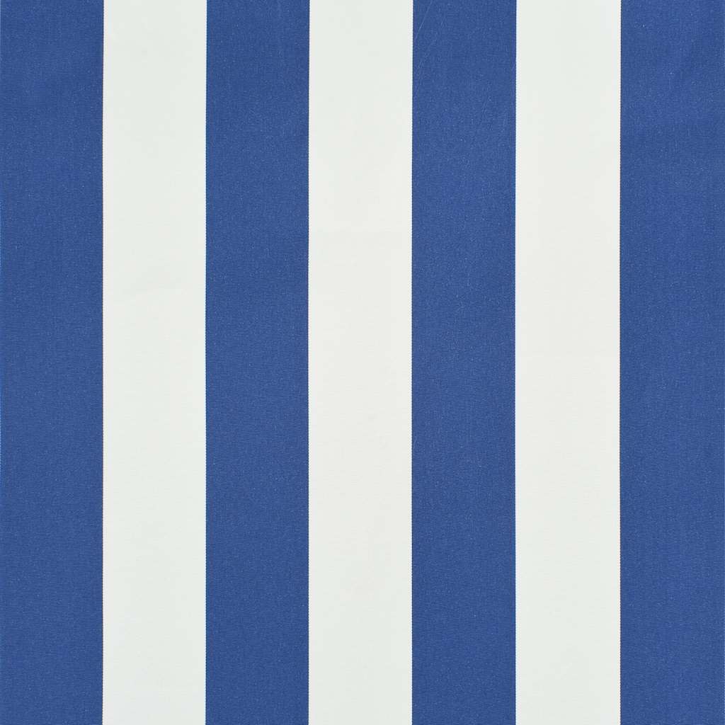 vidaXL Copertină retractabilă, albastru și alb, 250 x 150 cm
