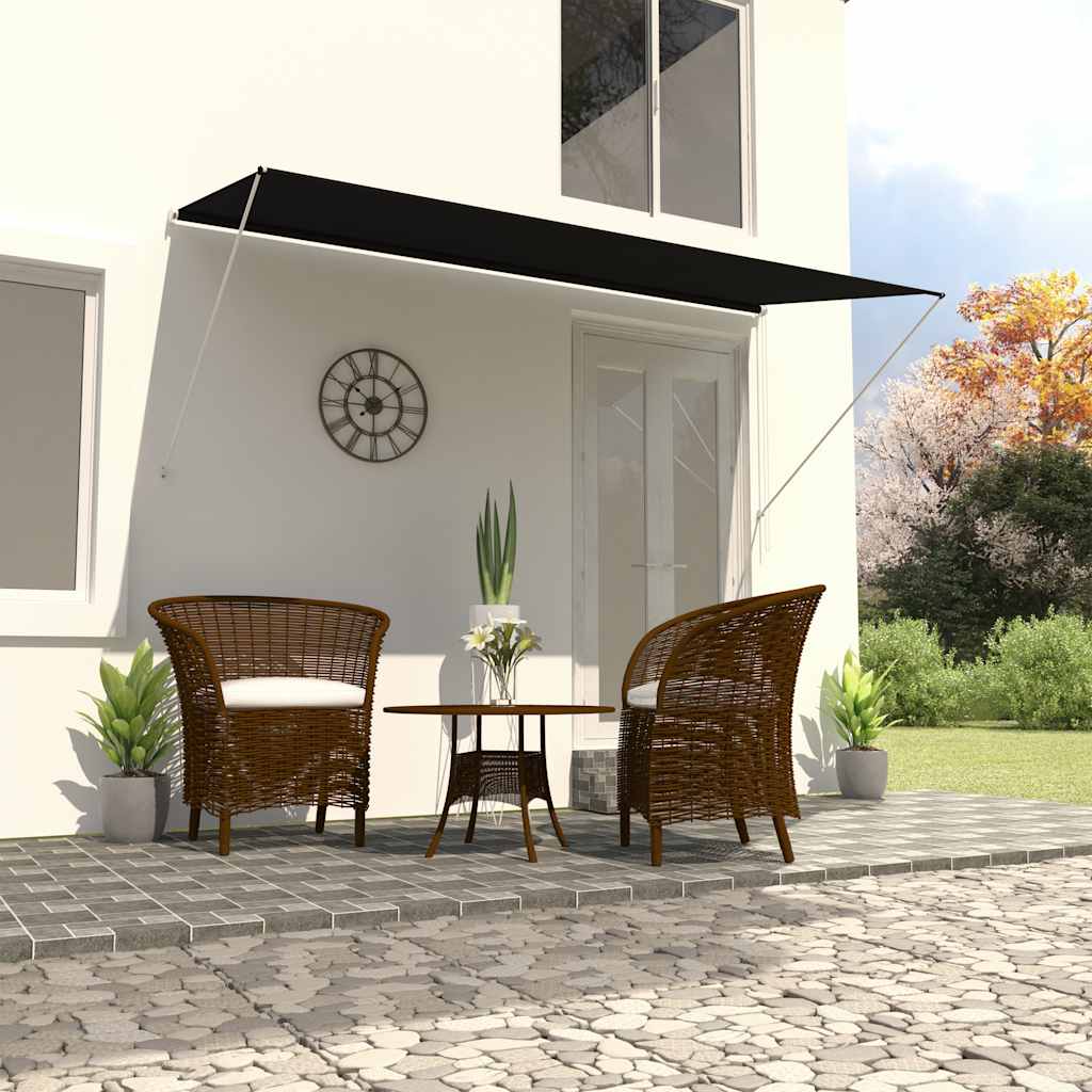 vidaXL Copertină retractabilă, antracit, 300 x 150 cm vidaXL Copertină retractabilă, antracit, 300 x 150 cm