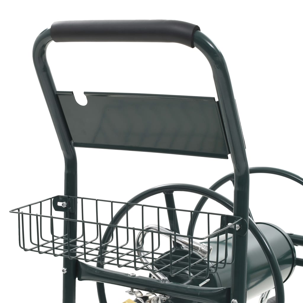 vidaXL Cărucior pentru furtun de grădină cu racord 1/2", 75 m, oțel vidaXL Cărucior pentru furtun de grădină cu racord 1/2", 75 m, oțel