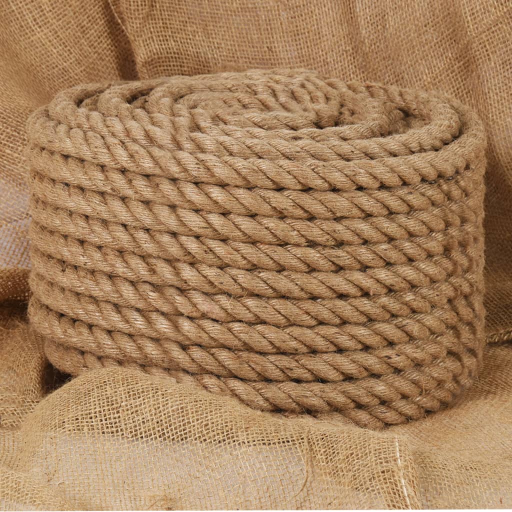 vidaXL Frânghie 20 mm, 100 m, 100% iută vidaXL Frânghie 20 mm, 100 m, 100% iută